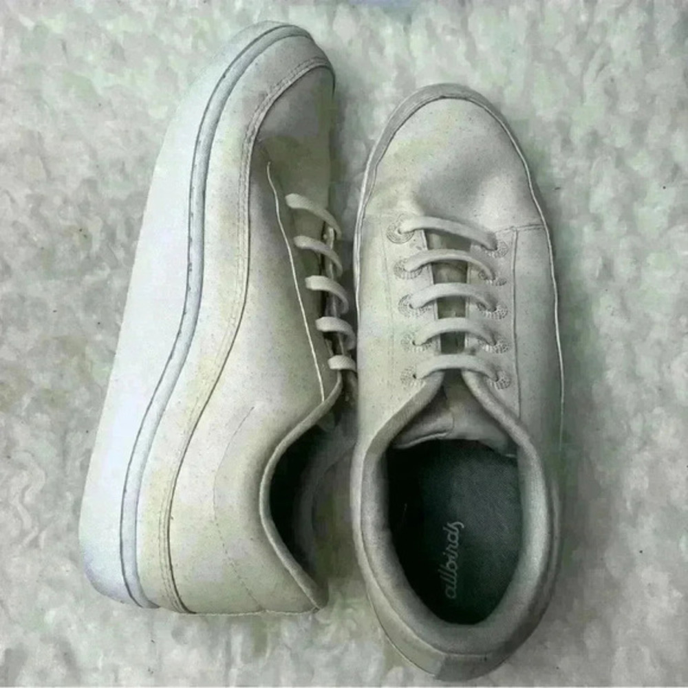 Allbirds Plant Pacer PP Blizzard Sole Off White Lace Up Running Shoes Sneakers
